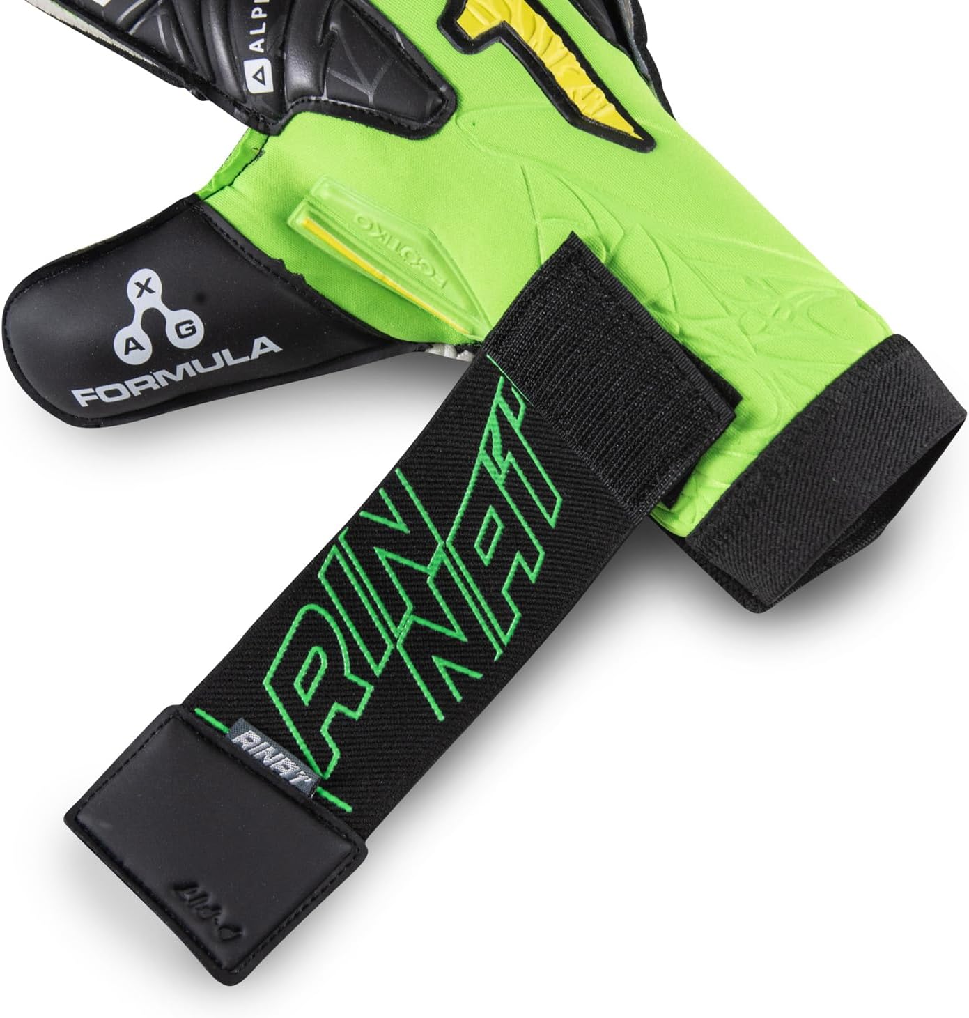 GUANTES DE PORTERO RINAT EGOTIKO VENGADOR VERDE ALPHA PREMIUM