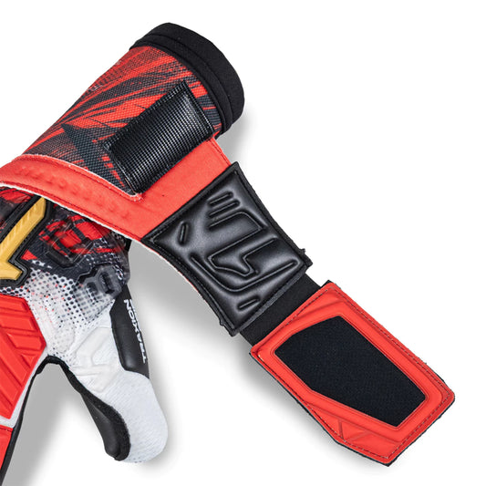 GUANTES DE PORTERO RINAT FIERA TR PRO ROJO/NEGRO/BLANCO