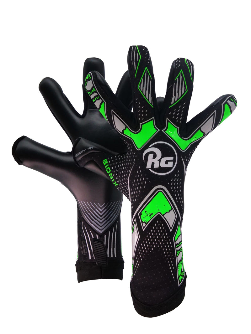 Cargue la imagen en el visor de la galería, GUANTES DE PORTERO RG BIONIX 2023-2024 FL.GREEN/GREY/BLACK
