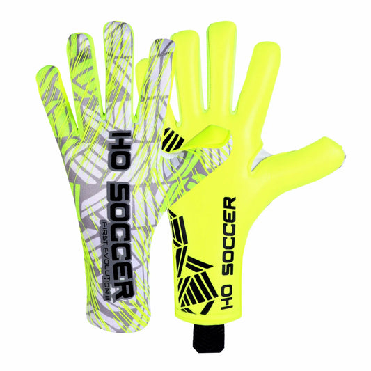 GUANTES DE PORTERO HO SOCCER FIRST EVOLUTION III RN LIME BLOCK