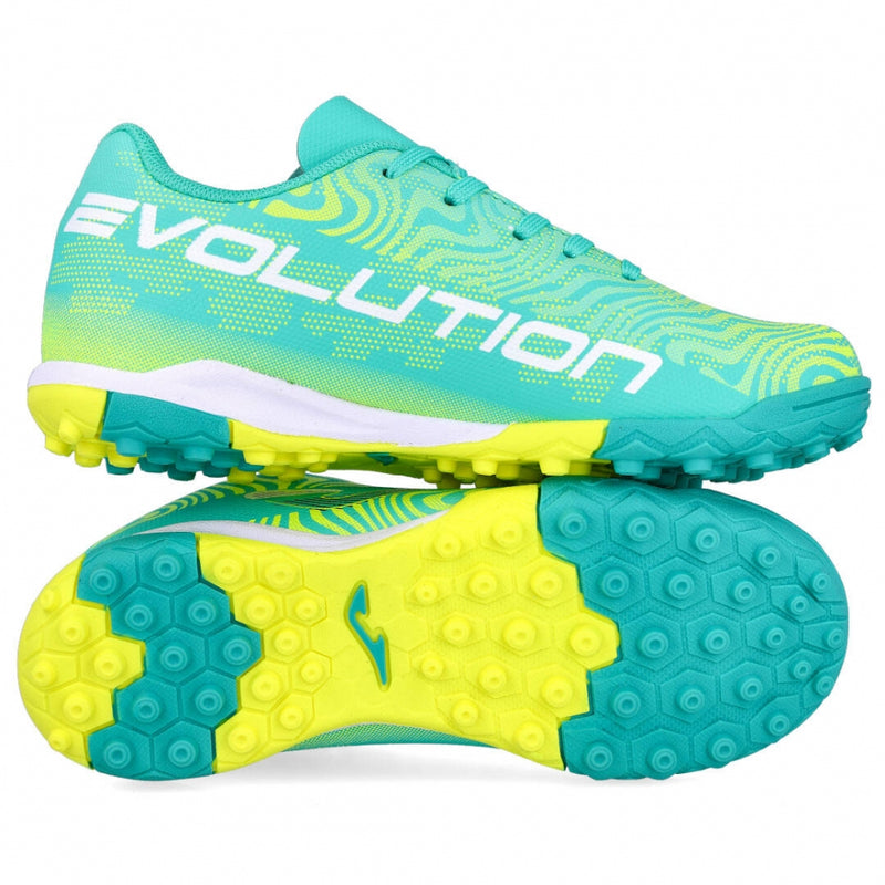 Cargue la imagen en el visor de la galería, Tenis de fútbol Joma Evolution JR Turquoise TF
