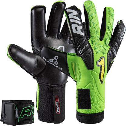 GUANTES DE PORTERO RINAT EGOTIKO VENGADOR VERDE ALPHA PREMIUM