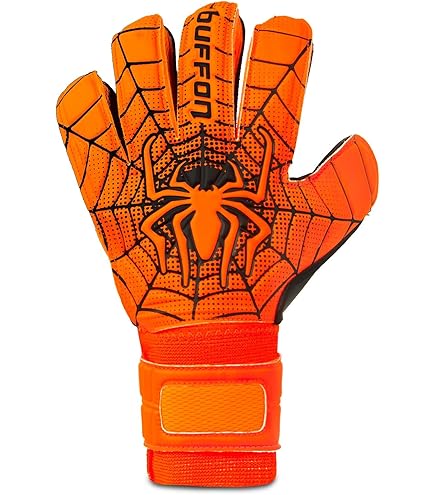 GUANTES DE PORTERO BUFFON SEMIPRO SPIDER NARANJ/NEG