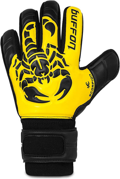 GUANTES DE PORTERO BUFFON ESCORPION AMARILLO/NEGRO/NEGRO