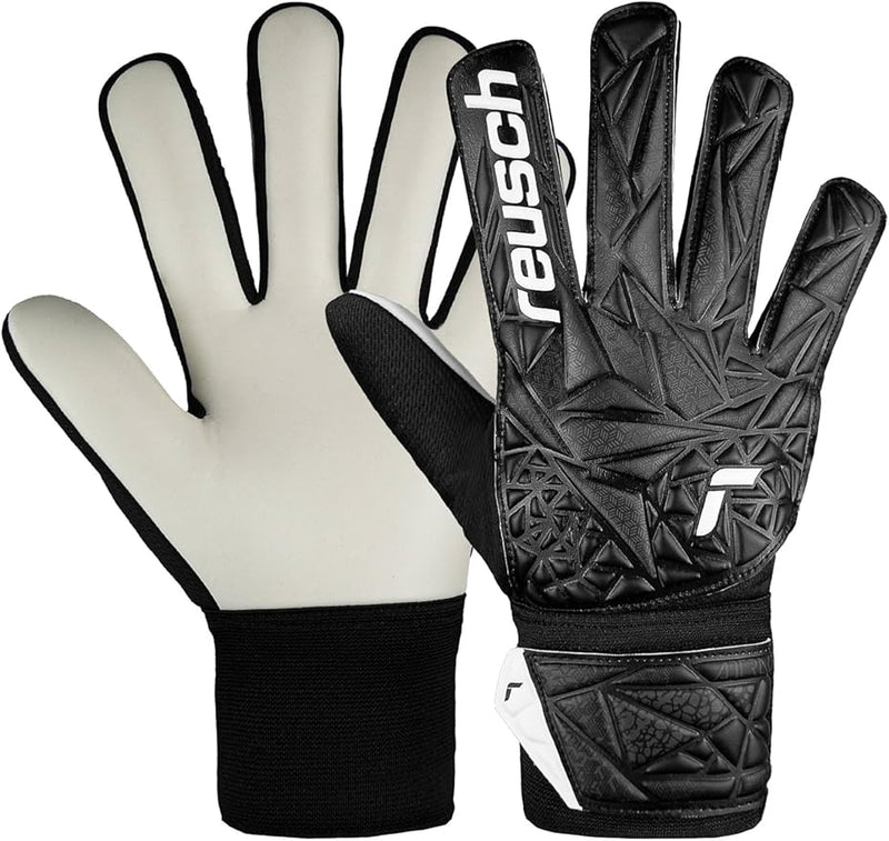 Cargue la imagen en el visor de la galería, GUANTES DE PORTERO REUSCH ATTRAKT STARTER SOLID JR NEGRO

