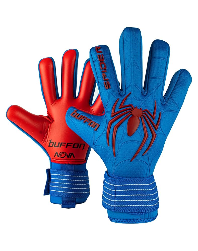 GUANTES DE PORTERO BUFFON SEMIPRO SPIDER AZUL/ROJO