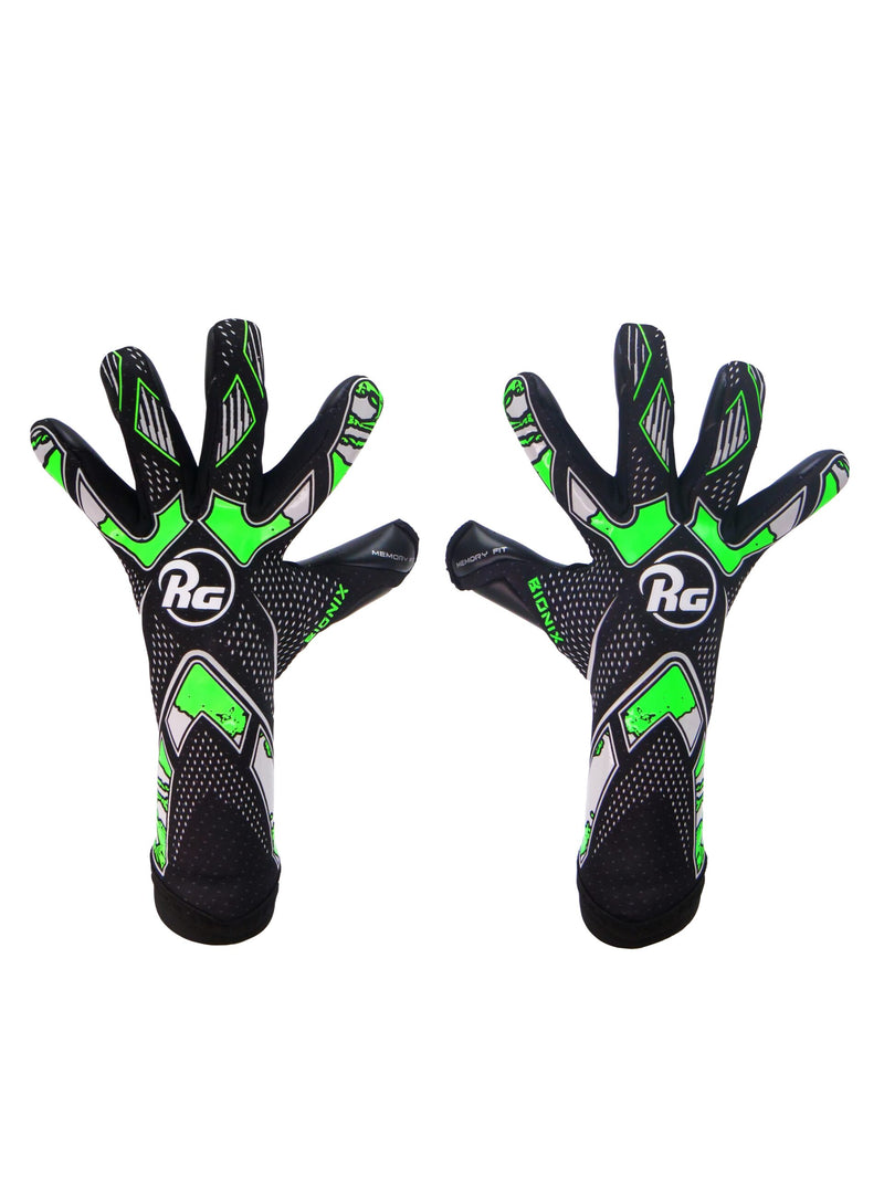 Cargue la imagen en el visor de la galería, GUANTES DE PORTERO RG BIONIX 2023-2024 FL.GREEN/GREY/BLACK
