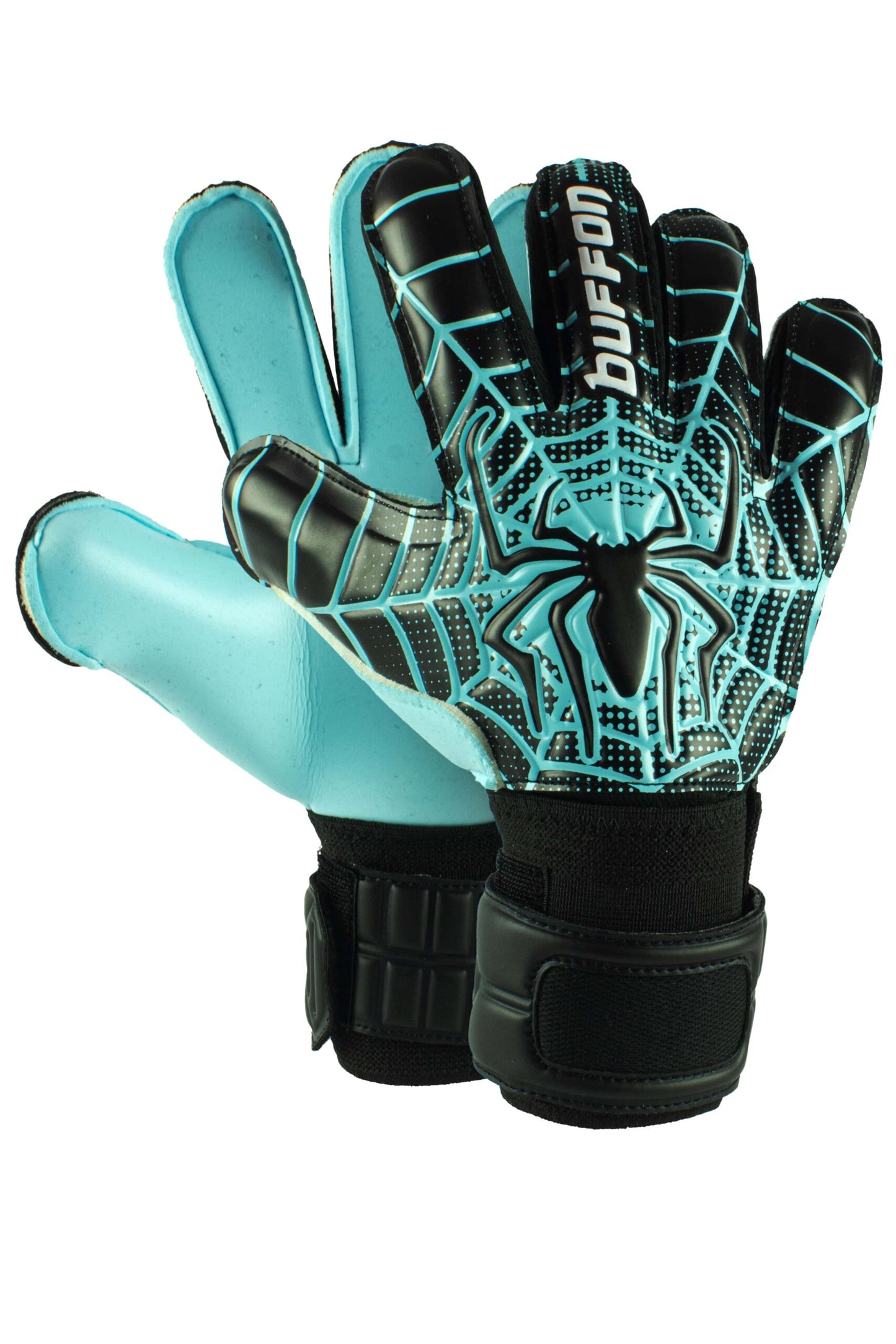 GUANTES DE PORTERO BUFFON SPIDER SEMI NEGRO/NEON/MENTA