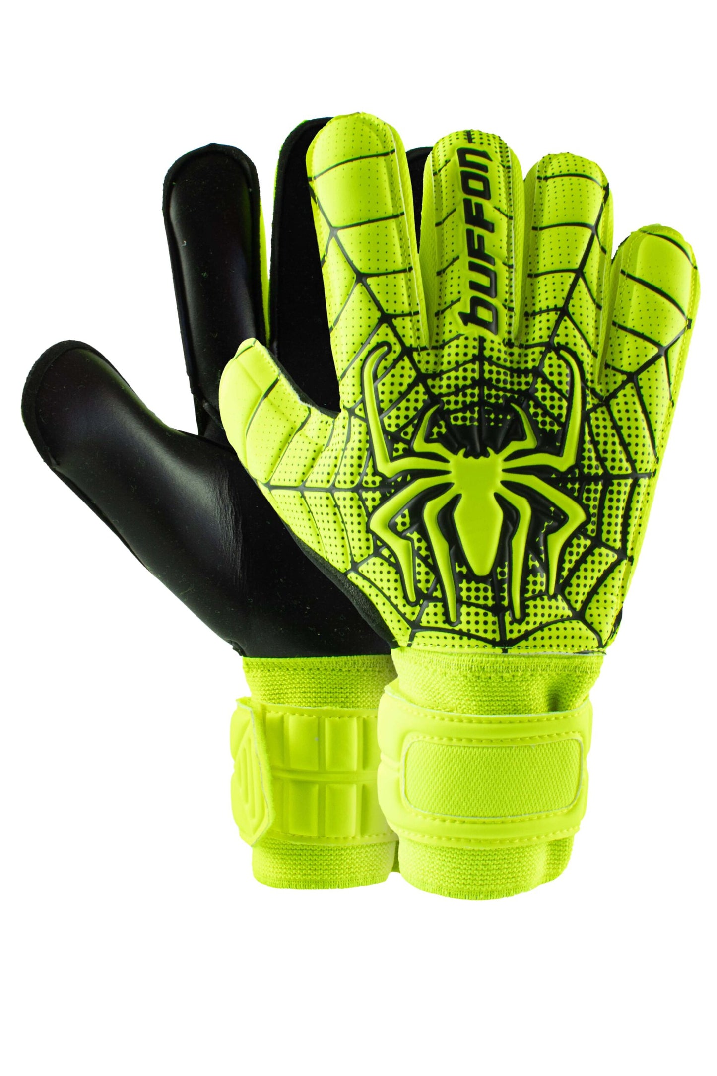 GUANTES DE PORTERO BUFFON SPIDER NEON/NEGRO/NEGRO