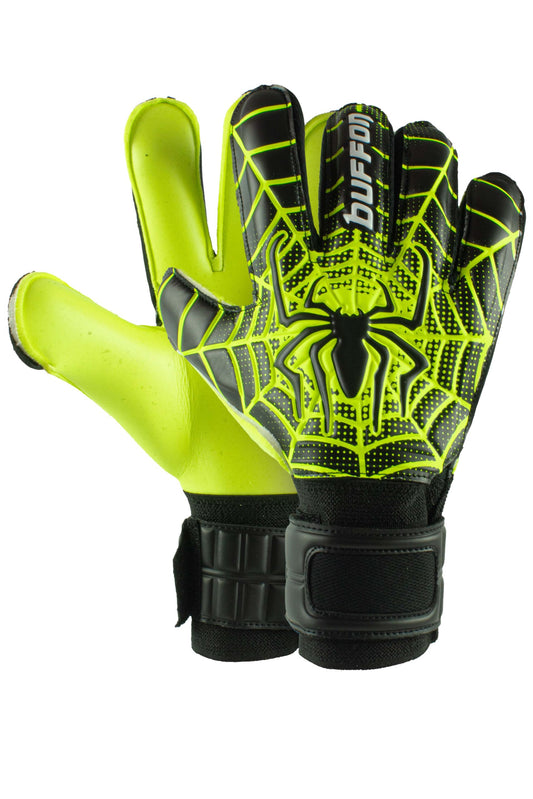 GUANTES DE PORTERO BUFFON SPIDER SEMI NEGRO/NEON/NEON