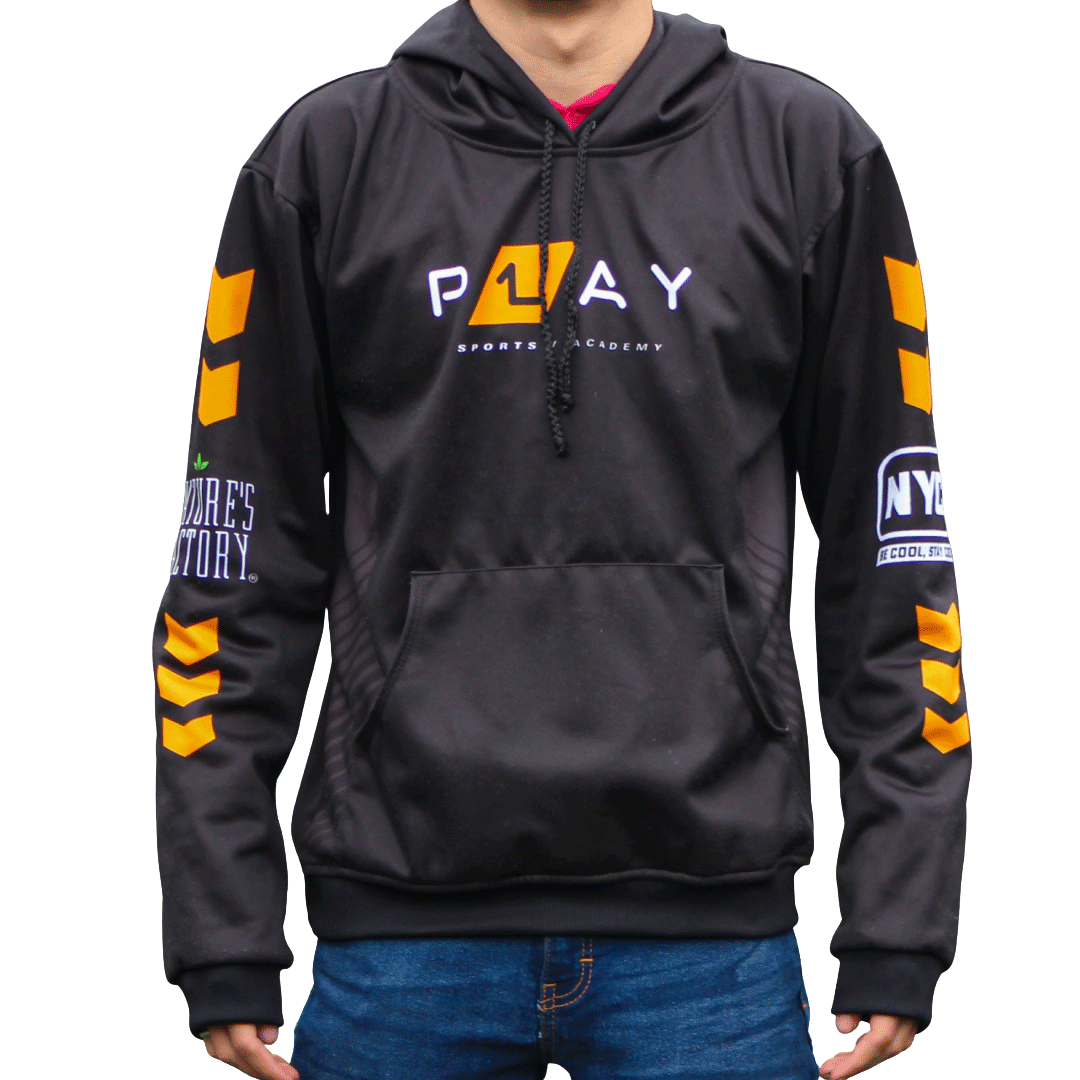 HOODIE NEGRA P1AY 2025