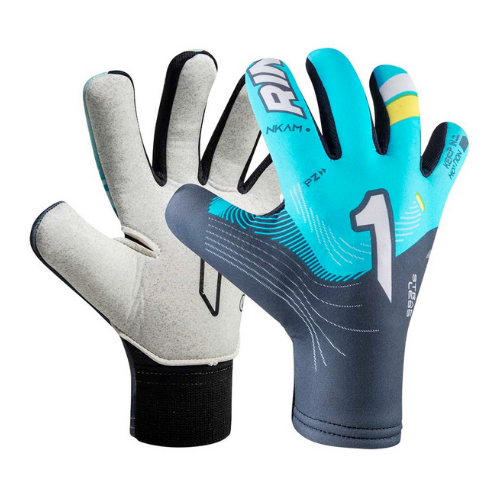 Cargue la imagen en el visor de la galería, Guantes de portero Rinat Nkam AS Aqua/Gris
